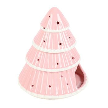 Pink Christmas Tree Wax Burner