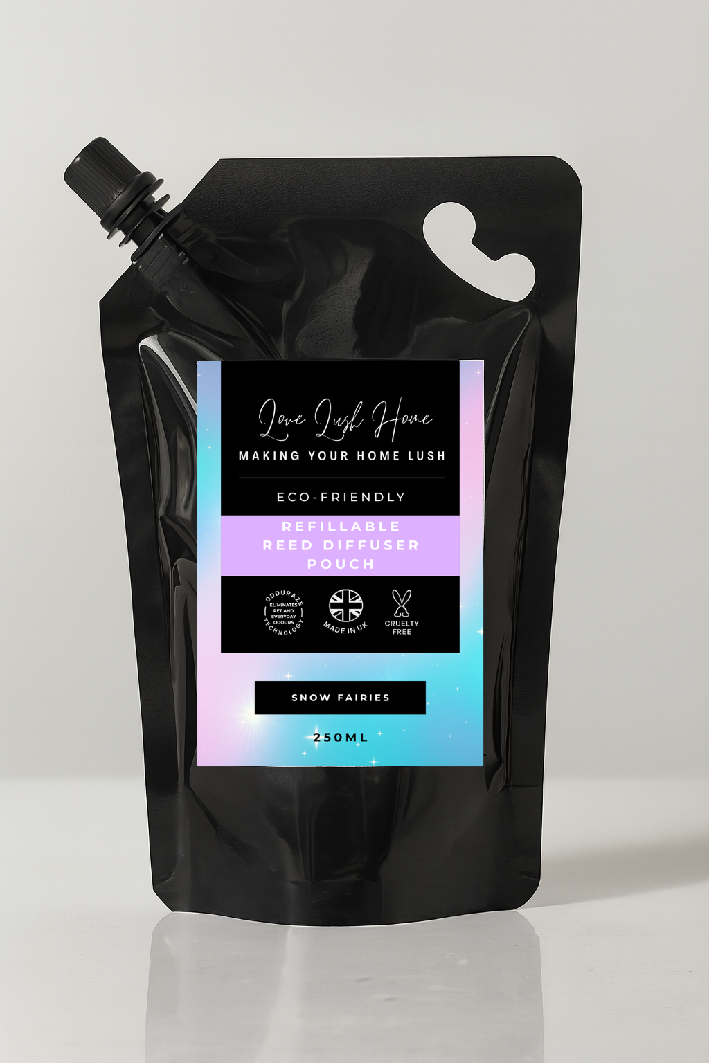 Snow Fairies Refillable Reed Diffuser Pouch | Eco-Friendly | Love Lush Home