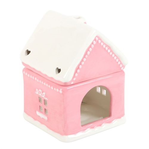 Pink Gingerbread House Wax Burner