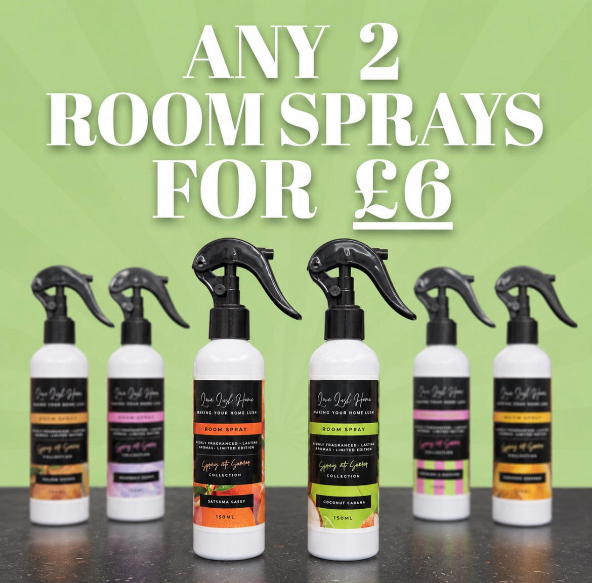 ANY 2 ROOM SPRAYS FOR £6 | Love Lush Home