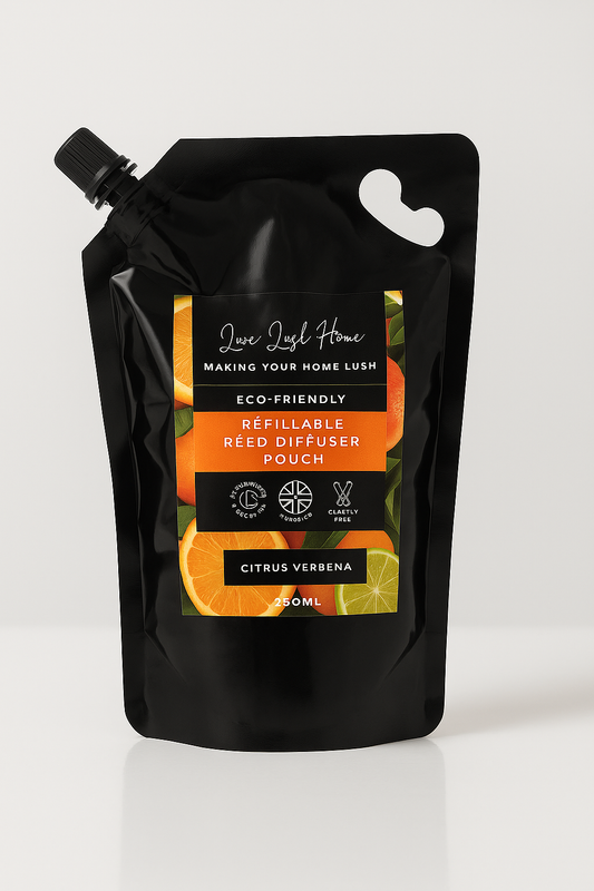 Citrus Verbena Refillable Reed Diffuser Pouch - 250ml