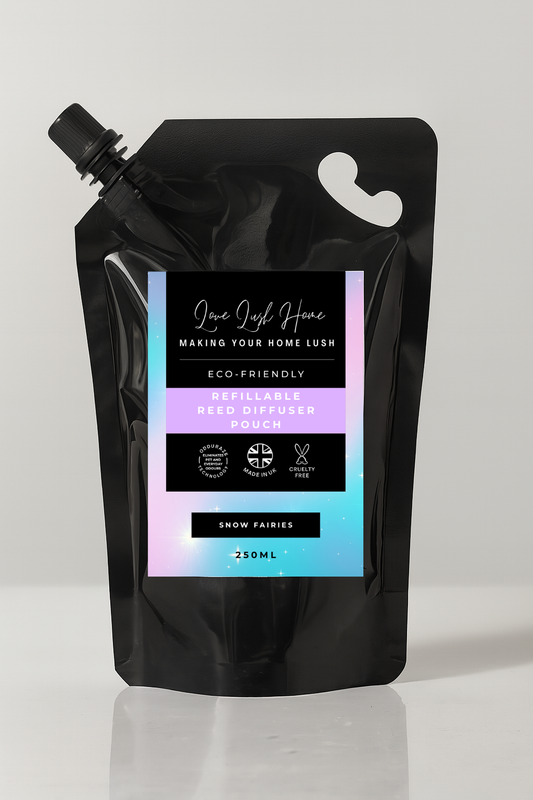 Snow Fairies Refillable Reed Diffuser Pouch | Eco-Friendly | Love Lush Home