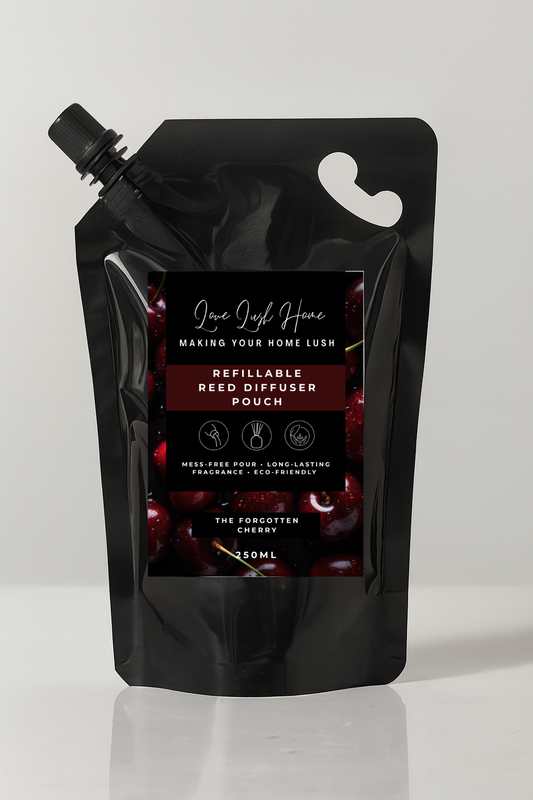 The Forgotten Cherry Refillable Reed Diffuser Pouch - 250ml