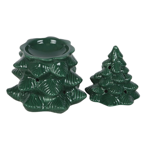 Green Fir Tree Wax Burner