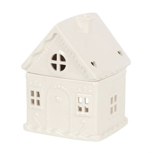 White Gingerbread House Wax Burner